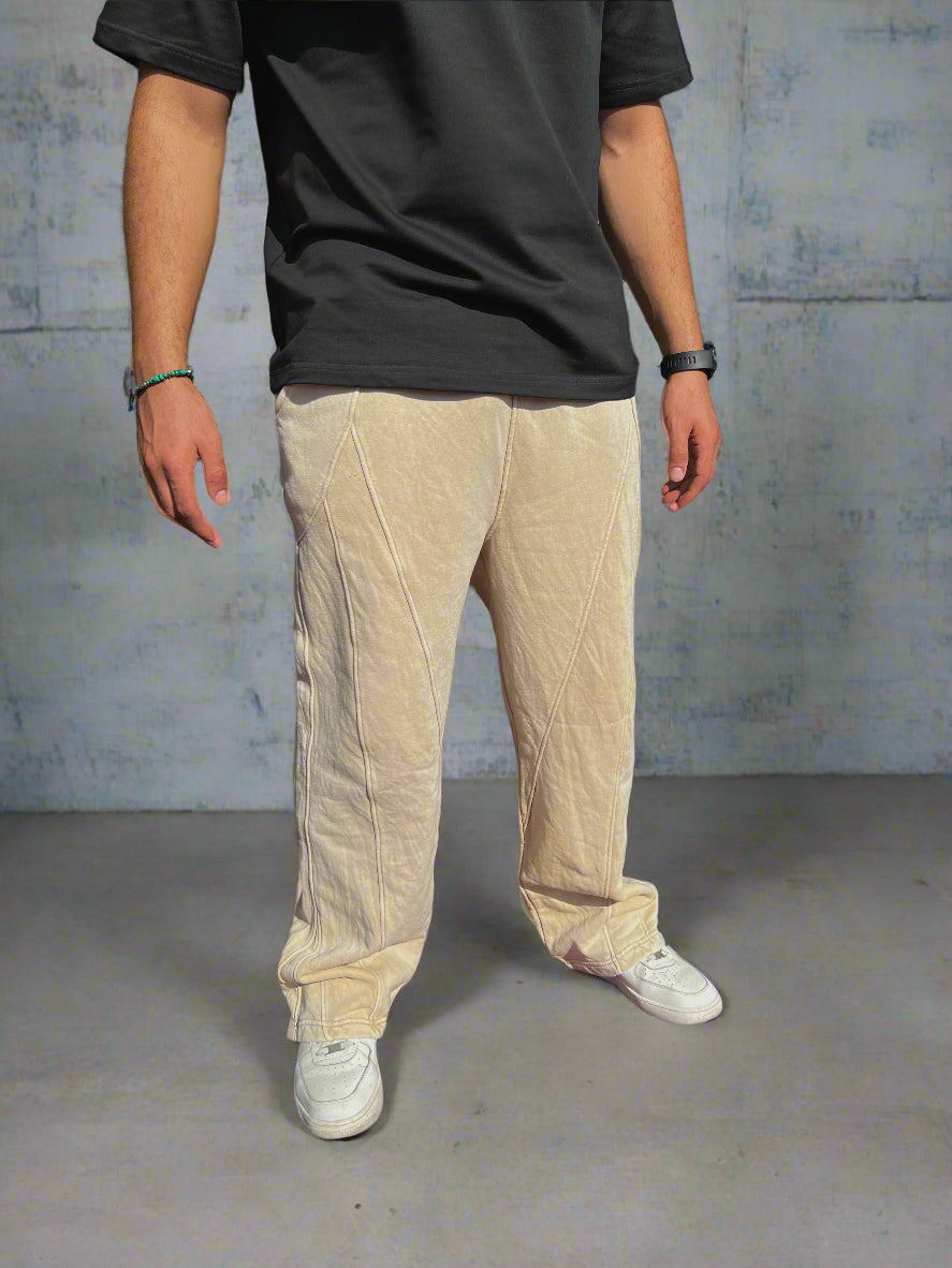 V Stamp Biege SweatPants