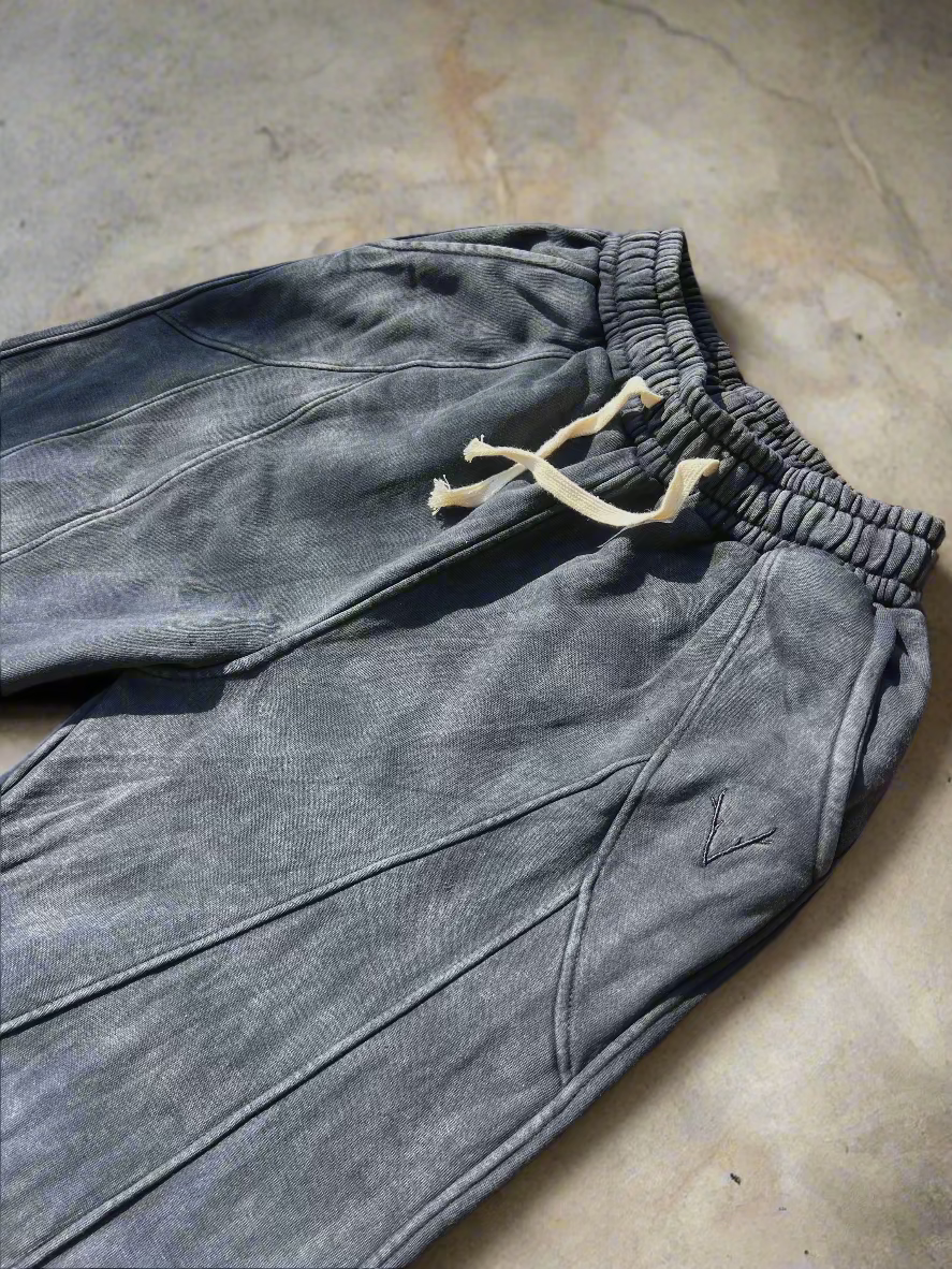 V Stamp Wash Steel SweatPants