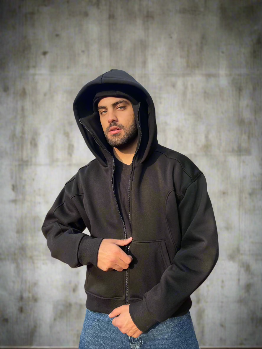 Stealth black Zip-Up