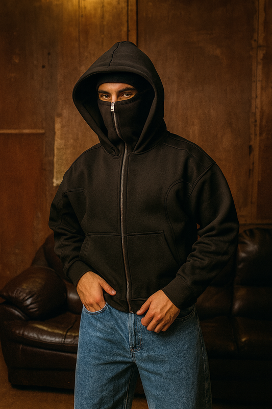 Stealth black Zip-Up