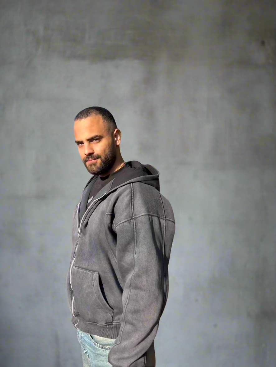 Essential Zip-Up Moonstone Grey Hoodie Success