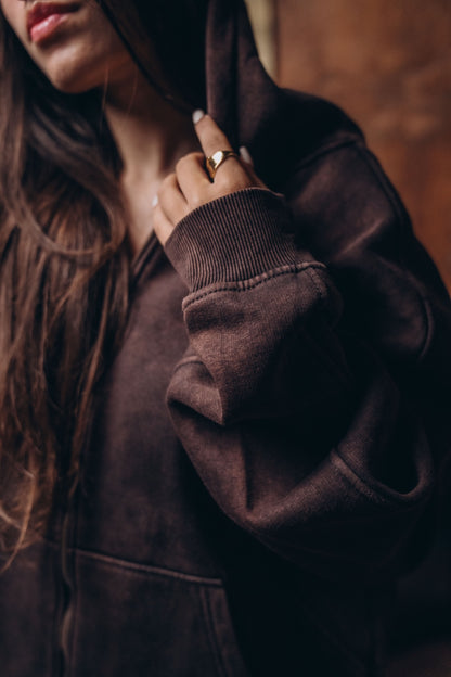 Essential Washed  Zip-Up