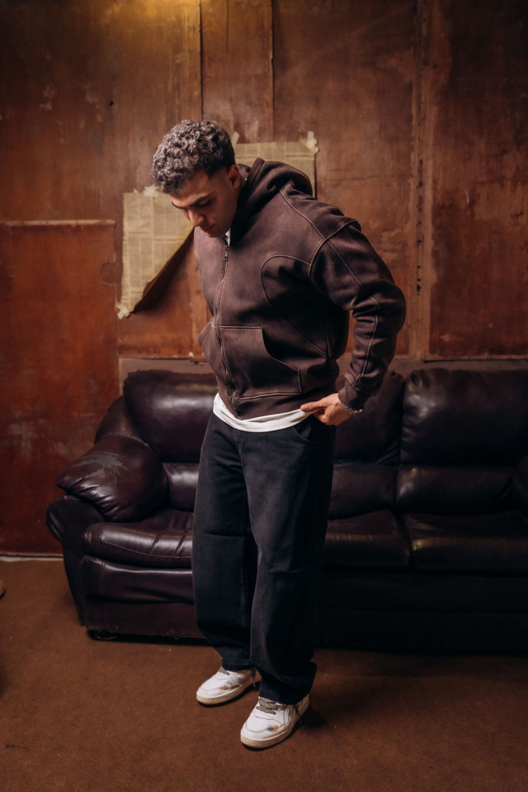 Essential Washed  Zip-Up