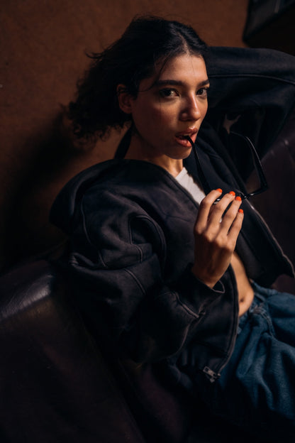 Essential Washed  Zip-Up