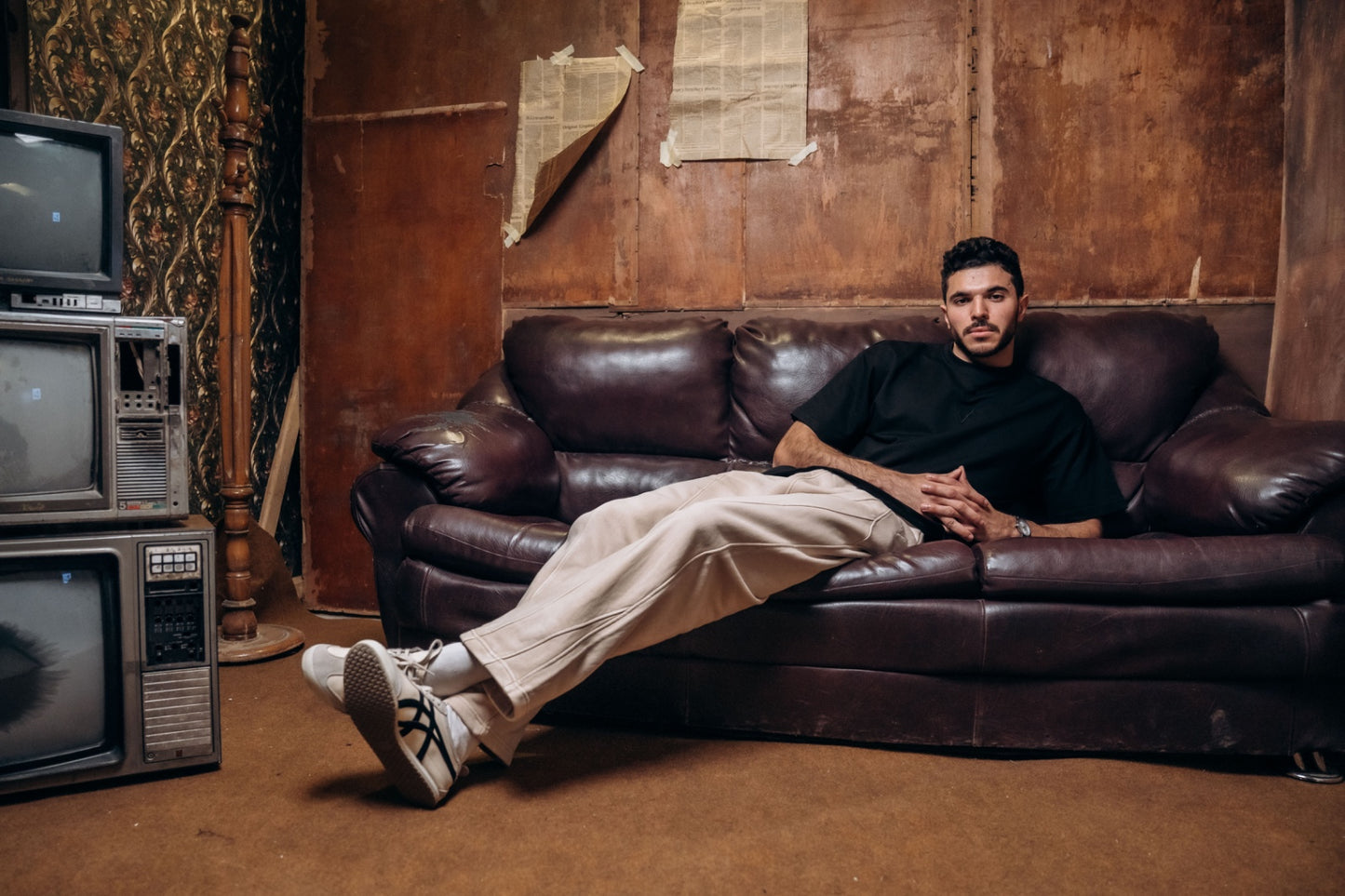 V Stamp Washed SweatPants