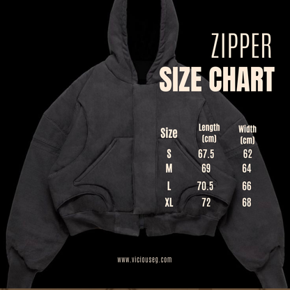 Stealth black Zip-Up